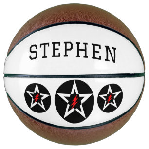Ballon De Basket Étoiles de nom personnalisées