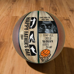 Ballon De Basket Fête des pères Papa Swings Arrive Vraiment Sonogra