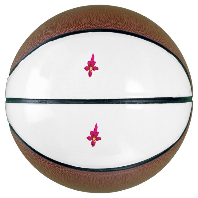 Ballon De Basket Fille Design, Or Léger, Rouge Purplish (Devant)