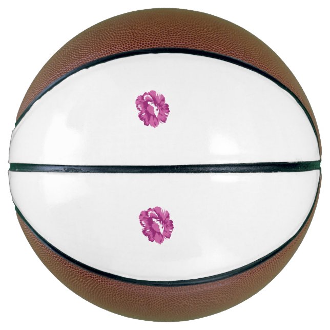 Ballon De Basket Fille, Pale Megenta, Santé Royale (Devant)