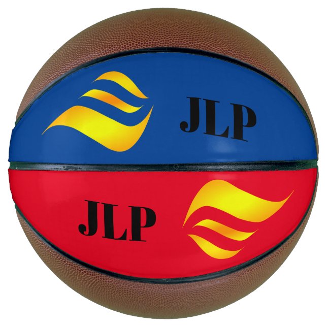 Ballon De Basket Flammes personnalisées (Devant)