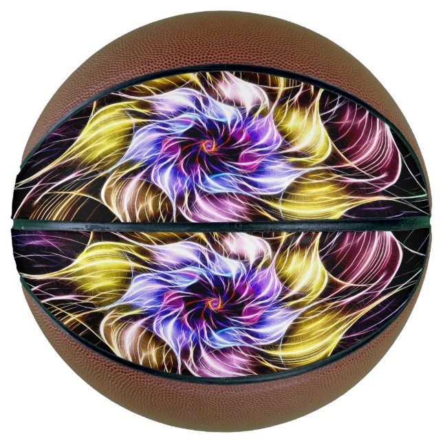 Ballon De Basket fleur fractale (Devant)