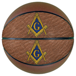 Ballon De Basket Freemasons maçonniques Carré et boussole