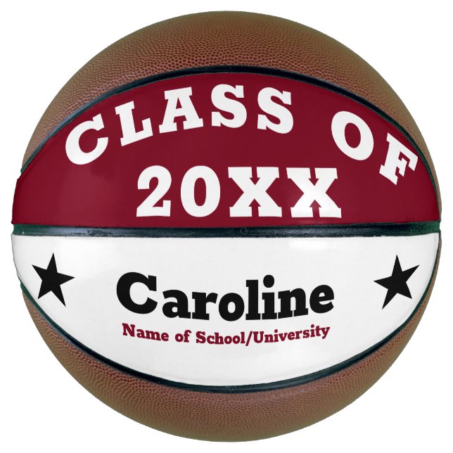 Ballon De Basket Graduation personnalisée (Devant)