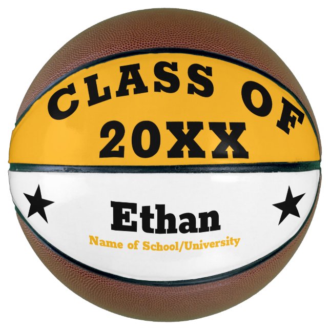Ballon De Basket Graduation personnalisée (Devant)