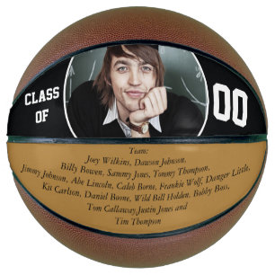 Ballon De Basket Gradués personnalisés Membres de l'équipe Année