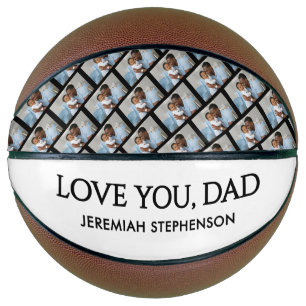 Ballon De Basket JE T'AIME PERSONNALISÉ PAPA Fête des Pères