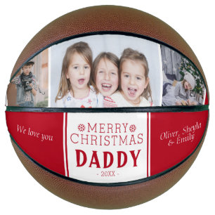 Ballon De Basket Joli papa de Noël 3 Photo Collage