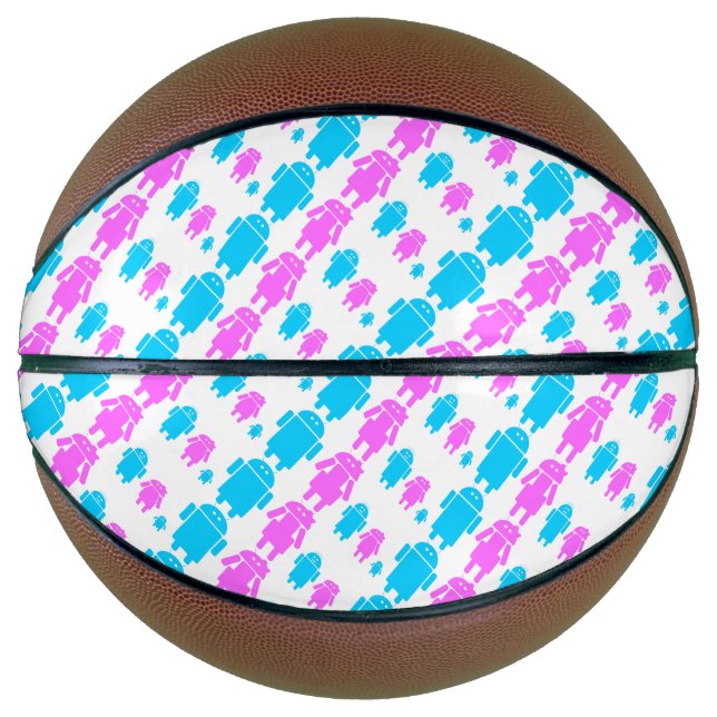Ballon De Basket Joli robot motif de famille (Devant)
