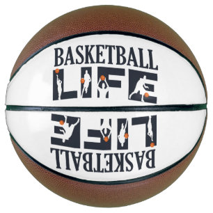 Ballon De Basket joueur de basketball vie texte bleu
