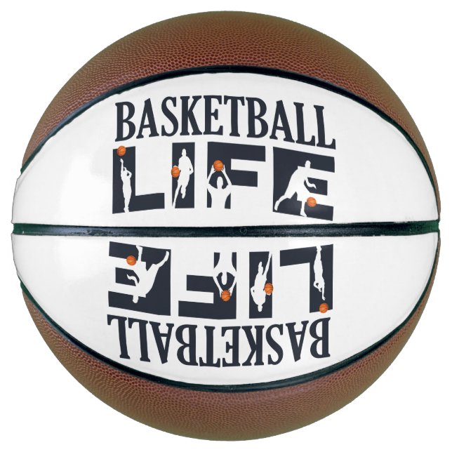 Ballon De Basket joueur de basketball vie texte bleu (Devant)