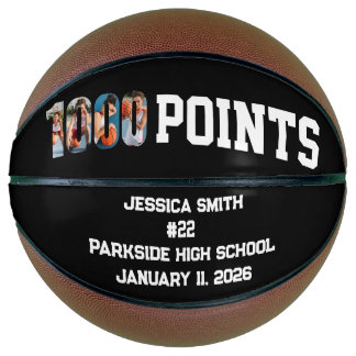 Ballon De Basket Joueur d'équipe photo avec 1000 points de carrière