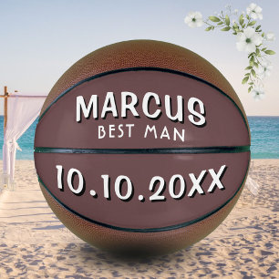 Ballon De Basket Mariage de date du meilleur nom d'homme personnali