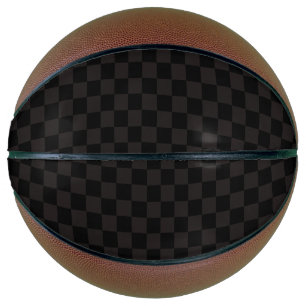 Ballon De Basket Marron/Noir Luxueux à Carreaux