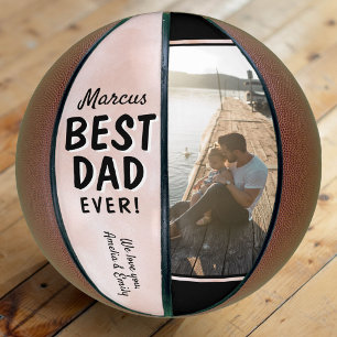 Ballon De Basket Meilleur Papa Jamais Aquarelle Photo Fête des Père