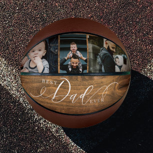 Ballon De Basket Meilleur papa Jamais Fête des pères à grains de bo