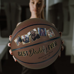 Ballon De Basket Meilleur papa Jamais Fête des pères Keepsaké
