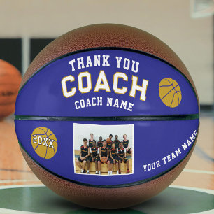 Ballon De Basket Merci Coach Photo d'équipe Basketball