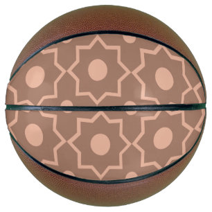 Ballon De Basket Mocha Mousse Mocha moderne Dusty rose forme géomét