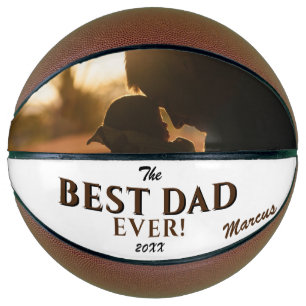 Ballon De Basket Moderne Meilleur papa Jamais Père`Jour Garde photo