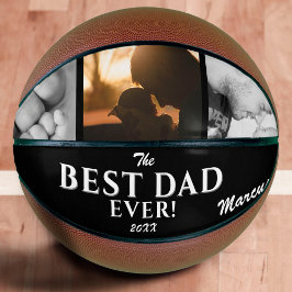 Ballon De Basket Moderne Meilleur papa Jamais Père`Jour Keepsaké 3