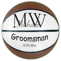 monogramme simple personnalisé nom groomsman minim
