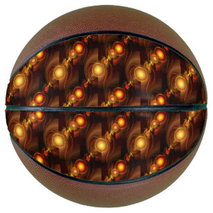 Ballon De Basket Motif artistique abstrait élégant boho moderne en