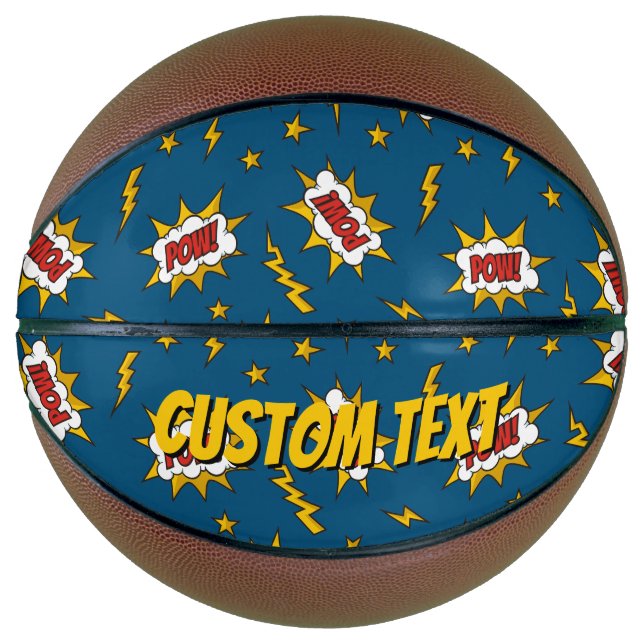 Ballon De Basket Motif d'effet sonore de bande dessinée (Devant)