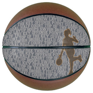 Ballon De Basket Mots du basket-ball fille personnalisée