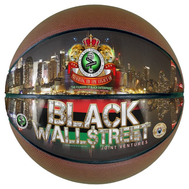 BALLON DE BASKET MUR NOIR $TREET (Devant)