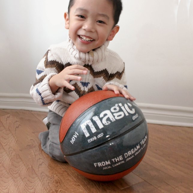 Ballon De Basket Nom de papa Chalkboard Etch Personnalisé (Actual product of personalized basketball ball for daddy!)