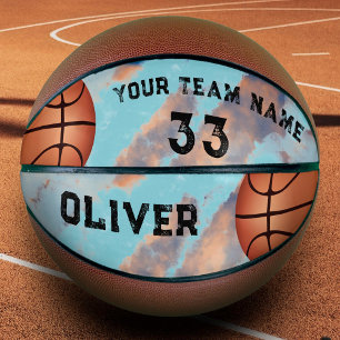 Ballon De Basket Nom et numéro du joueur personnalisé Garde d'équip