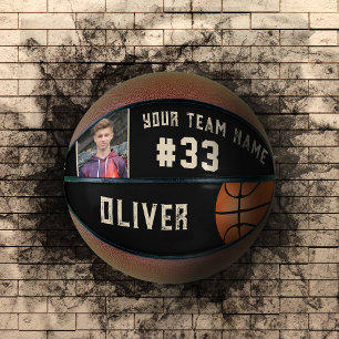 Ballon De Basket Nom et numéro du joueur personnalisé Nom de l'équi