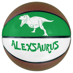 Ballon De Basket Nom personnalisé Dinosaur 