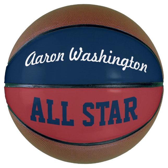 Ballon De Basket Nom personnalisé Sports Basketball cadeau (Devant)