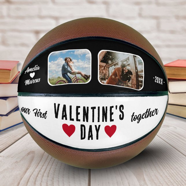 Ballon De Basket Notre première Saint Valentin Ensemble 2 Photos (Créateur téléchargé)