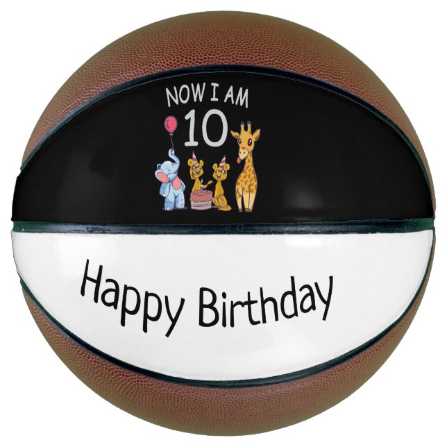 Ballon De Basket Now I, 10 ans d'âge 10 Birthday (Devant)