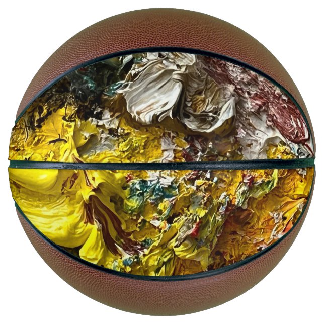 Ballon De Basket Palette de l'artiste #1 (Devant)