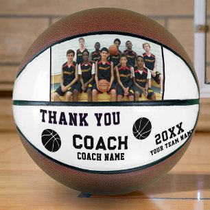 Ballon De Basket Panneau remerciement entraîneur moderne Photo d'éq