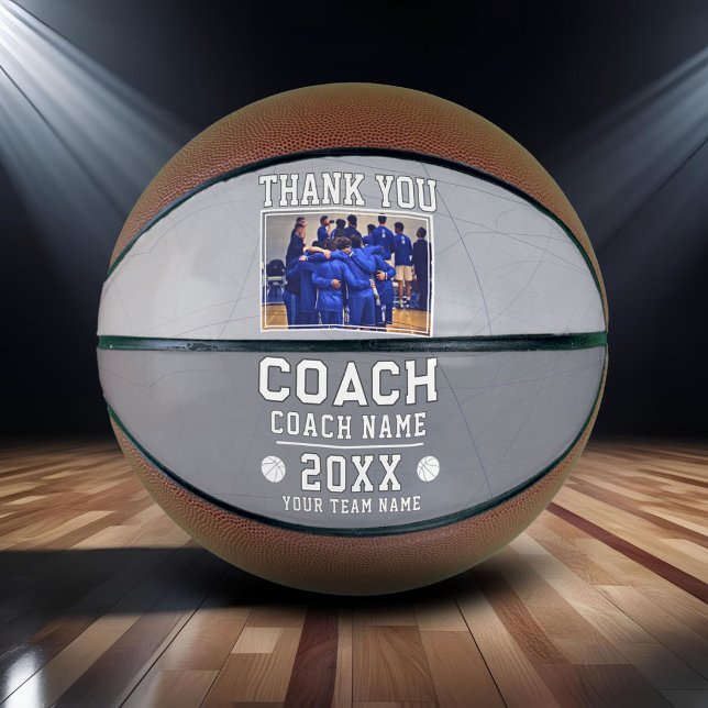 Ballon De Basket Panneau remerciement entraîneur moderne Photo d'éq (Créateur téléchargé)