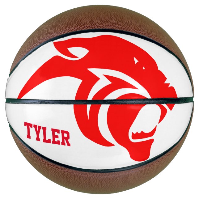 Ballon De Basket Panther rouge (Devant)