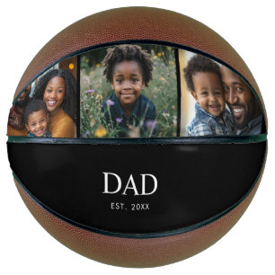 Ballon De Basket Papa a établi Moderne Simple Gras Noir 3 Photo