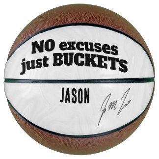 Ballon De Basket Pas d'Excuses, Juste des Paniers – Motivation Pers