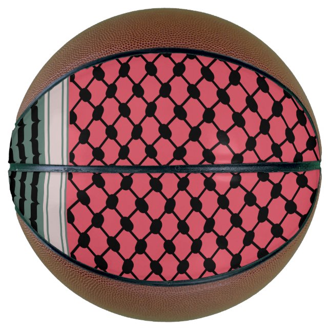 Ballon De Basket Pastèque palestinienne Hatta Keffiyeh Kufiya Folk (Devant)