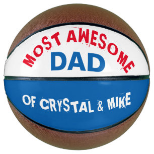Ballon De Basket Personnalisé le plus merveilleux papa Cool parent