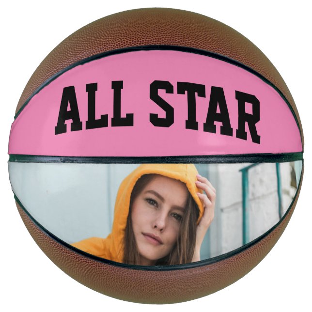Ballon De Basket PHOTO DE FILLES Basketballs CUSTOMISÉS (Devant)
