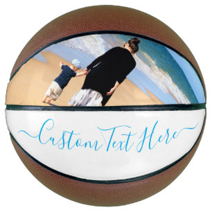Ballon De Basket Photo et texte personnalisés - Votre propre desig