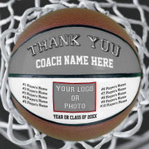 Photo, Nom du joueur Basketball Coach idées cadeau