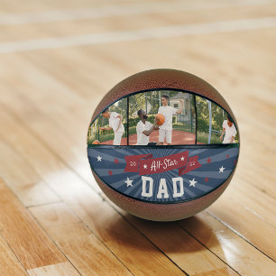 Ballon De Basket Photo personnalisée pour papa étoile