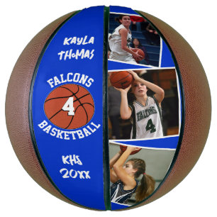 Ballon De Basket Photos personnalisées du joueur Nom et numéro de l